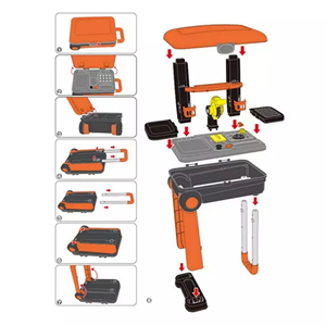 ست اسباب بازی میز ابزار 2 در 1 چمدانی کودک Case Workbench 2 in 1 Tool Set_اسباب بازی